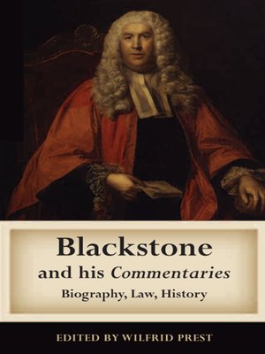 cover image of Blackstone and his Commentaries